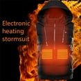 thumbnail image 4 of jsaierl Heated Vests Men Women Waterproof Outdoor Work Outerwear Rechargeable with USB Port Heated Jacket Skiing Body Warmer Hooded Heated Coat, 4 of 4