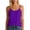 Dark Purple, variant on Womens Tank Tops with Built in Bras Square Neck Double Lined Basic Sleeveless Workout Tops Dark Purple L