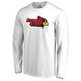 thumbnail image 2 of Men's White Illinois State Redbirds Primary Logo Long Sleeve T-Shirt, 2 of 3