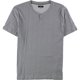 thumbnail image 1 of Alfani Mens Mini-Grid Henley Shirt, Gris, Grande Alfani henley, 1 of 1