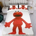 thumbnail image 4 of Elmo Conjunto de sábanas temático, trío de piezas, cómodo y amigable con la piel, diseño único, regalo de decoración para el hogar para familiares, amigos y fans,135X200cm, 4 of 6