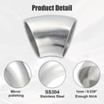 thumbnail image 4 of Unique Bargains 2pcs OD 1.38 Inch 45 Degree SS304 Stainless Steel Bend Tube Exhaust Elbow Pipe for Car Silver Tone, 4 of 6