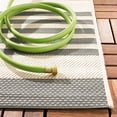 thumbnail image 4 of Safavieh Courtyard Collection CY6062 Stripe Indoor/ Outdoor Non-Shedding Stain Resistant Patio Backyard Area Rug, 8' x 10', Grey / Bone, 4 of 4