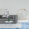 thumbnail image 2 of Figura de lector abstracto con estatua de pensador abstracto, artesanías, decoraciones y estante de almacenamiento de pared de metal con estante de 3, 2 of 8