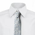 thumbnail image 2 of Nursery Necktie, Ribbons Teddy Bears, Dress Tie, 3.7", Purple Grey Navy Blue, by Ambesonne, 2 of 3