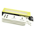 thumbnail image 2 of Sidaley Regleta de alimentación segura y duradera con USB, rendimiento confiable, materiales de PVC y PC, con ranura USB Electrónica miscelánea blanco B, 2 of 6