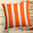 thumbnail image 2 of Ella Finley 70543 25 in. Indoor & Outdoor Reversible Square Pillow - Cabana Orange, 2 of 2