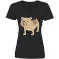 thumbnail image 3 of Inktastic Bulldog Women's V-Neck T-Shirt, 3 of 5