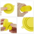 thumbnail image 3 of Unique Bargains 1 Pc Collapsible Cups Portable Folding Cup Folded Height 2cm Camping Water Cup 100ml Yellow, 3 of 5