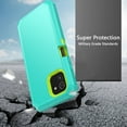 thumbnail image 3 of NIFFPD Samsung Galaxy A03 Case with Screen Protector Full-Body Shockproof Phone Case for Galaxy A03 with Belt-Clip Holster Green&Yellow, 3 of 7