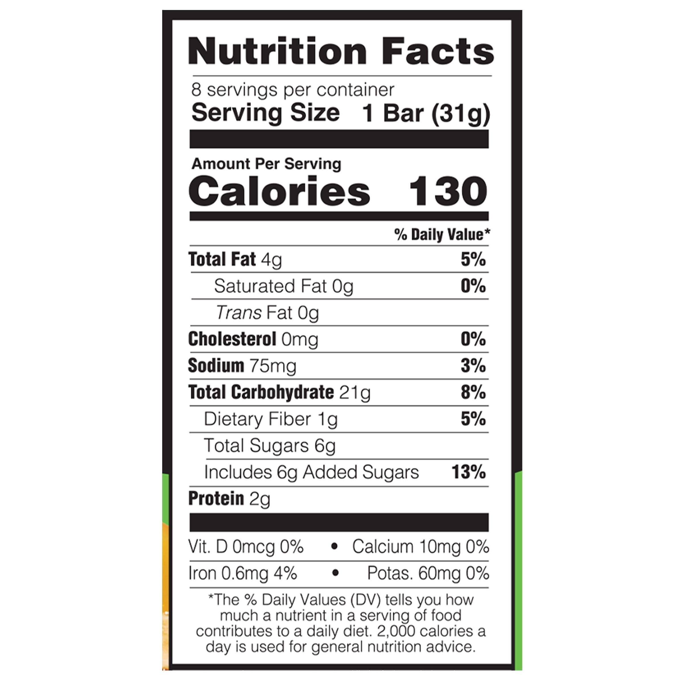 (4 pack) JUNKLESS Chewy Oats & Honey Chewy Granola Snack Bars, 1.1 oz, 8 Count