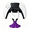 Purple, variant on 3D Printed Gaming Controller Holder Stand for PS5 Xbox PS4, Desktop Mount, Phone Holder, Gaming Accessories (Red)