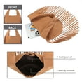 thumbnail image 4 of HDE Women's Faux Suede Leather Bag Fringe Tassel Shoulder Purse Camel Brown, 4 of 5