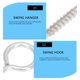 thumbnail image 4 of 10 ganchos de ojo resistentes de acero inoxidable, tornillos de ojo para madera, 4 of 8