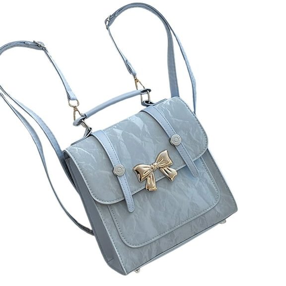 Aurgiarme Simple Backpack Teens Small Backpack Fashion Daypacks Student School Bag PU Leather Backpack Travel Back Pack