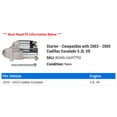 thumbnail image 2 of Starter - Compatible with 2003 - 2005 Cadillac Escalade 5.3L V8 2004, 2 of 2