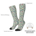 thumbnail image 4 of Fotbe Rose Flowers Calcetas Divertidas Estampadas para Hombre y Mujer, Calcetas de Algodón hasta la Rodilla para Caminar, Correr, Enfermería y Embarazo, 4 of 6