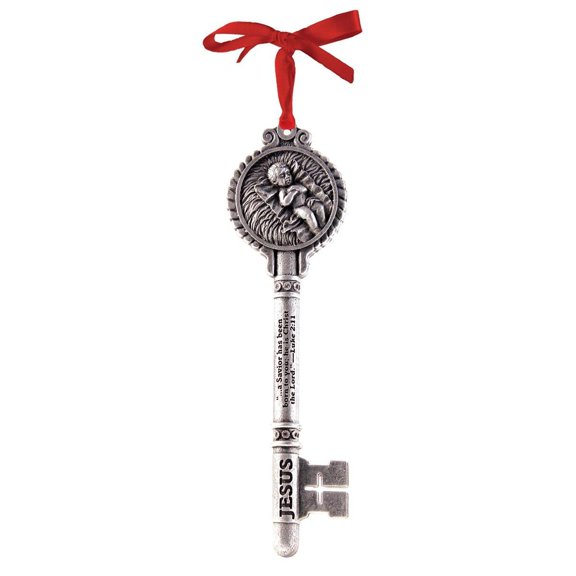 LCP 12975 Key to Christmas Ribbon Hang Christmas Ornament
