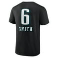thumbnail image 3 of Men's DeVonta Smith Black Philadelphia Eagles Team Wordmark Player Name & Number T-Shirt, 3 of 3