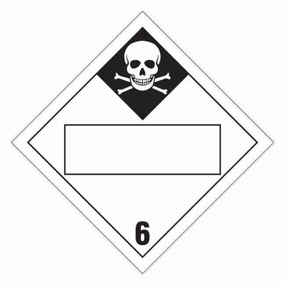 Brady DOT Container Placard,10-3/4" Label W 60402