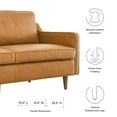 thumbnail image 4 of Sofa, Tan, Leather, Modern Contemporary, Mid Century Living Hotel Lounge Cafe Lobby, 4 of 8