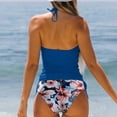 thumbnail image 4 of MKLEKYY Trajes De Baño Hombre Natacion Women'S Plus Size Bikini Set Color Split Swimsuit Fashionable & Comfortable Beachwear, 4 of 5