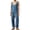 Navy blue, variant on Women's Denim Overall Jumpsuits Sleeveless V Neck Long Pants Rompers