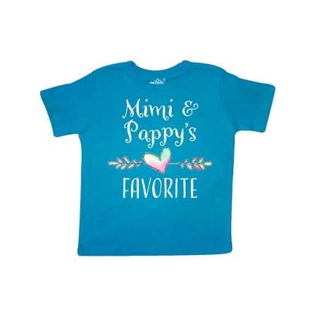 

Inktastic Mimi and Papa s Favorite- Heart Grandchild Gift Toddler Boy or Toddler Girl T-Shirt