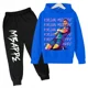 thumbnail image 3 of Conjunto de sudadera y pantalones con estampado de Mbappé para niños, primavera y otoño, conjunto de ropa deportiva de 2 piezas para niños y niñas, ropa para niños, 3 of 5