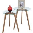 thumbnail image 2 of Convenience Concepts Clearview Round Nesting End Tables, 2 of 3