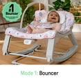thumbnail image 3 of Ingenuity Keep Cozy 3-in-1 Baby Bouncer Seat & Infant to Toddler Rocker - Burst (Pink), 3 of 19
