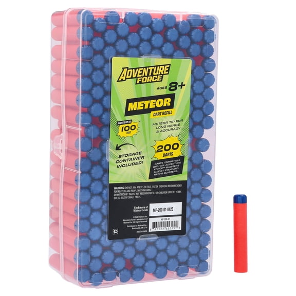 Adventure Force Meteor Foam Dart Refill Pack, 200 Count