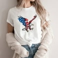 thumbnail image 4 of Independence Day Patriotic T-Shirts for Womens 4Th Of July Summer Tops American Flag Printed Tee Shirts Crew Neck Tees Short Sleeve Tops Lounge Breathable Tunic Blouses Going Out Clothes 2025, 4 of 5