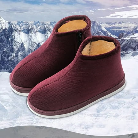 

Women Snow Boots Autumn And Winter Fashion Solid Color Simple Flat Bottom Comfortable Warm Non Slip Thick Heel