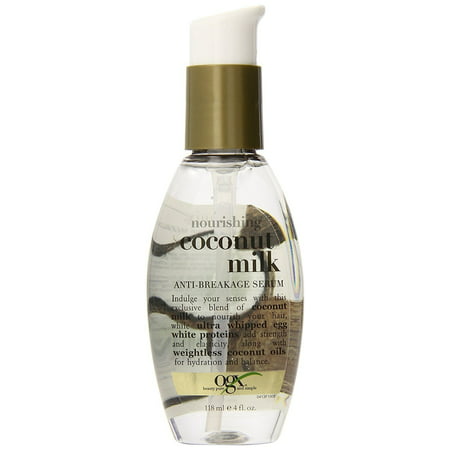 OGX Nourishing + Coconut Milk Anti-Breakage Serum, 4.0 FL (Best Hair Serum For Women)