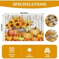 thumbnail image 4 of Fall Placemats Set of 6,12x18 Inch Thanksgiving Pumpkin Sunflower Autumn Farmhouse Rustic Seasonal Linen Place Mat Heat-Resistant Washable Fabric Table Mat for Party Kitchen Dining Home Decor, 4 of 6