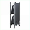 thumbnail image 5 of Industrial 3-Tier Foldable Console Table, Sandy Black & Dark Bronze | Black,Bronze | Metal, 5 of 8