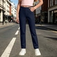 thumbnail image 2 of Girls' School Uniform Stretch Jegging Pant Elastic Waist Pull-On Dress Clothes, 2 of 6