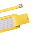 thumbnail image 2 of Unique Bargains Travel PU Leather Cruise Suitcase Luggage Tags Holders Name Address ID Label Yellow 2pcs, 2 of 5