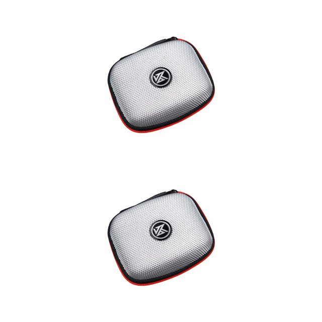 Bolsa de almacenamiento para auriculares Bearachild compatible con Bluetooth KZ Negro, Plata