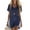 Navy, variant on longantii Summer Dresses for Women 2026 V-Neck Casual Sundresses T-Shirt Cotton Mini Dress Vacation Outfits Short Sleeve Tees Black S