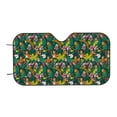 thumbnail image 7 of Picia Cute Tribal Leopards Curved Windshield Sunshade Accordion Folding Style Auto Shade for Car Truck SUV Van Blocks UV Ray Sun Visor Protector -Small, 7 of 7