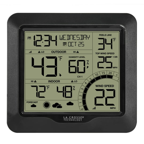 La Crosse Technology 3271417BW Wind Speed Weather Station with