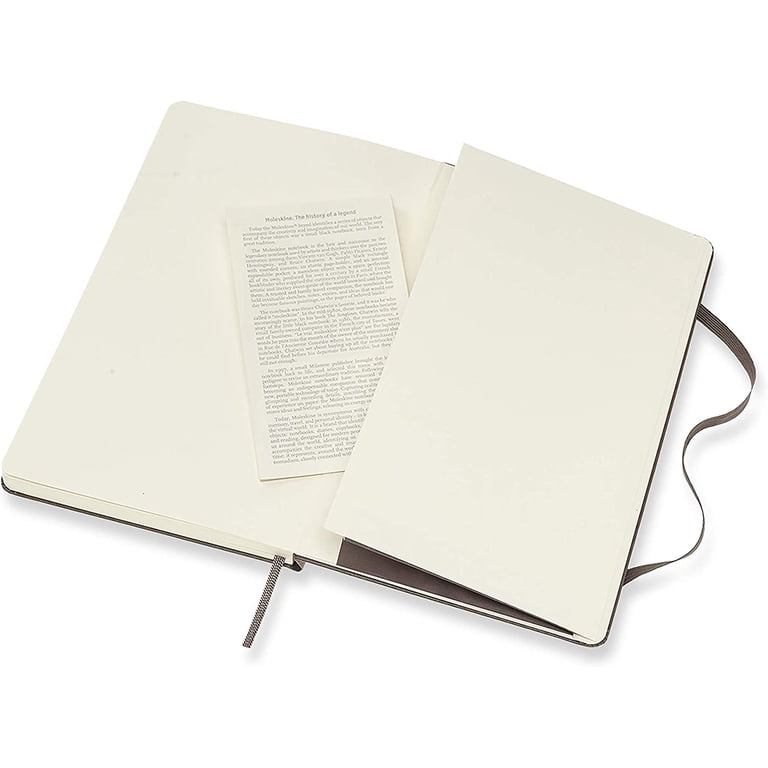 Moleskine Classic Notebook, Large, Ruled, 5in x 8.25in, Brown
