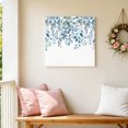 thumbnail image 6 of Canvas Wall Art, Blue Eucalyptus Leaves Framed Canvas Prints for Bathroom Desk, Watercolor Botanical Weeping Small Gallery Wrapped Wall Decor for Home Office, Gifts, 8"x8" Ship Next Day, 6 of 9