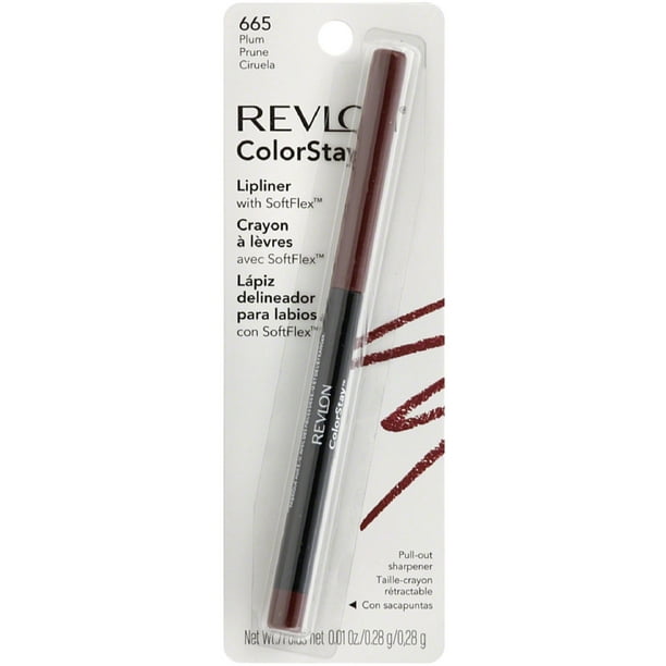 Revlon ColorStay Lip Liner with SoftFlex, Plum [665] 1 ea (Pack of 2