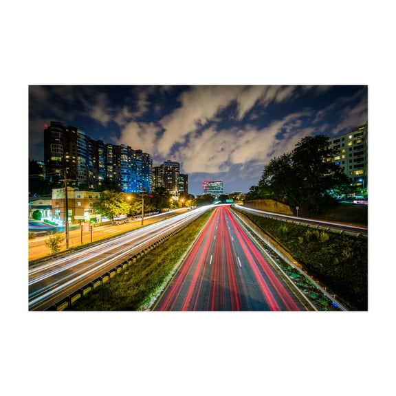 Arlington Boulevard - Arlington Virginia Photography Unframed Wall Art Print 5 x 7 inches