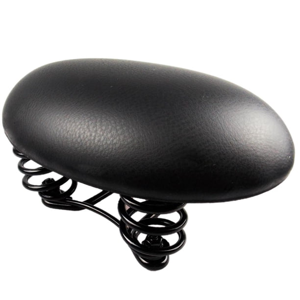 Selle De Vélo Confortable – Coussin Amortisseur à Ressorts, 26x21 Cm, Noir/rouge, Pour Homme Et Femme