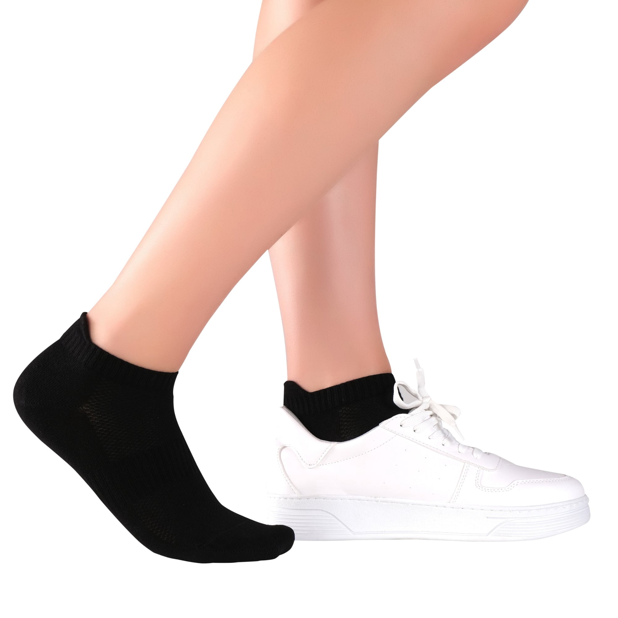 ELYFER Unisex Thin Bamboo Fiber Ankle Socks 8 Pairs - Seamless Toe, Lightweight, Comfortable, Breathable Low Cut Athletic Sports Socks for Men and Women