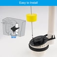 thumbnail image 4 of GHSDFBB 2 Pack 2-Inch Toilet Flapper Replacement Compatible with American Standard 7381129-200.0070A Universal Flapper and Chain with Float, 2-Inch Flush Valves Water Saving, High Performanc, 4 of 7